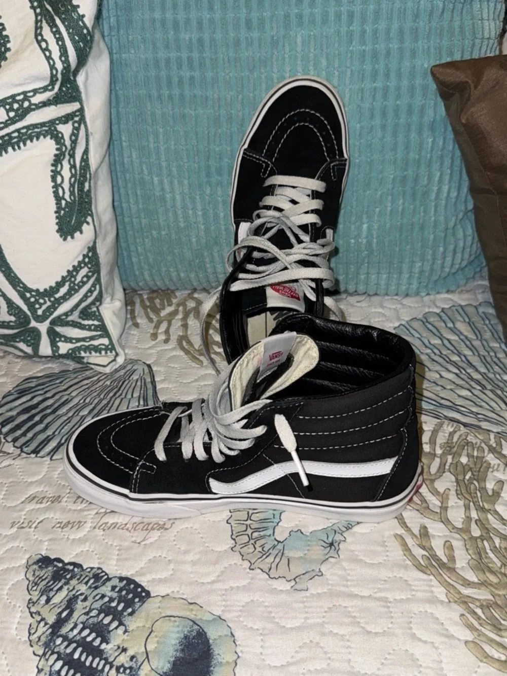 Vans Black and White Sk8-Hi Men's High-Top Sneakers